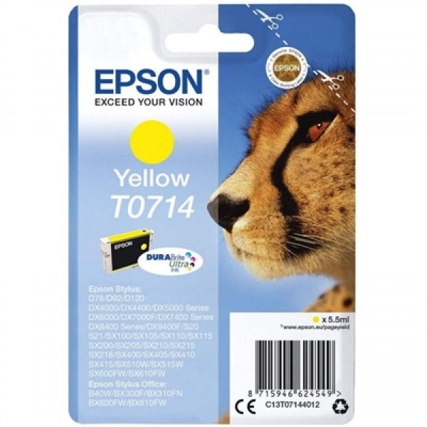 Epson cartucho t0714 amarillo