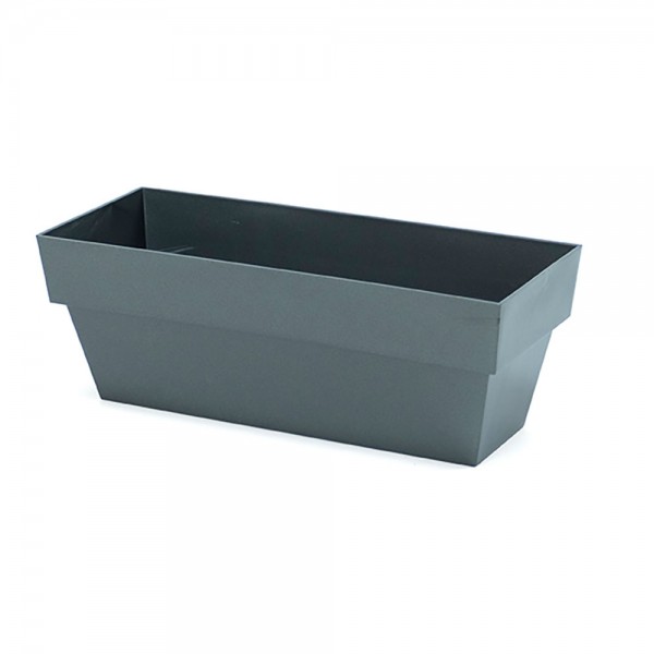 Jardinera limited 10x25cm antracita plastiken (pack 4 unidades)