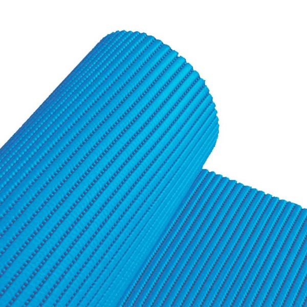 Rollo alfombra multiuso antideslizante aqua-mat basic azul 65 cm x 15 m