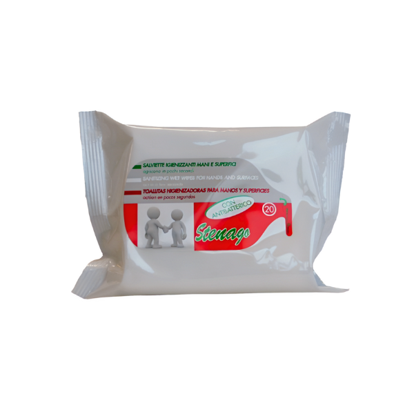 Stenago toallitas Higienizantes Antibacterias 20 umnidades