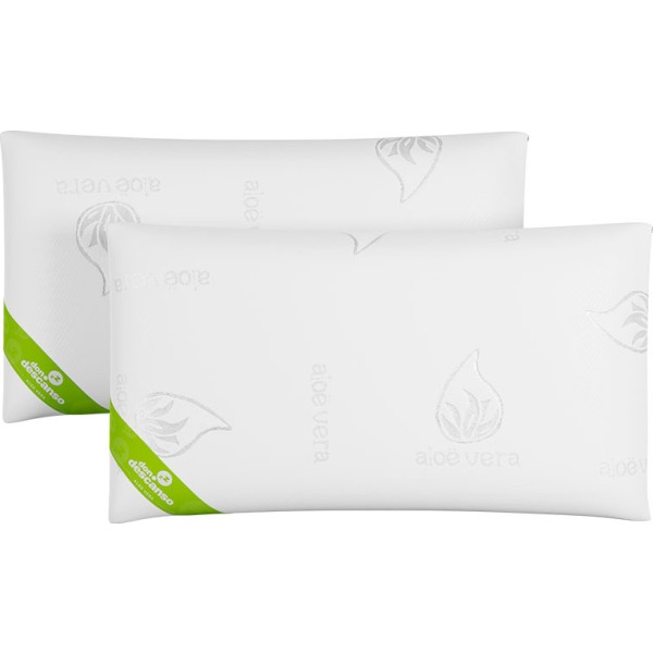 Almohada copos aloe vera 70 cm, 2 uds