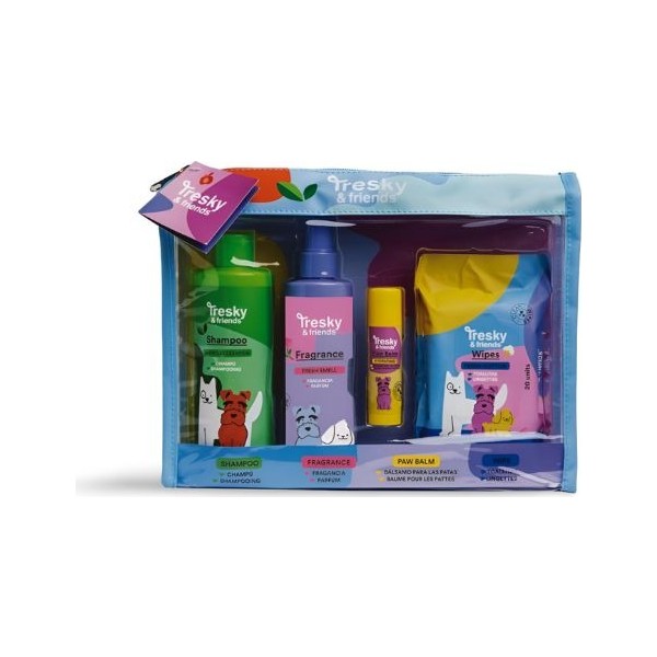Tresky & Friends set para perros con neceser