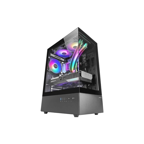 Mars gaming caja atx ventis frgb silence negro