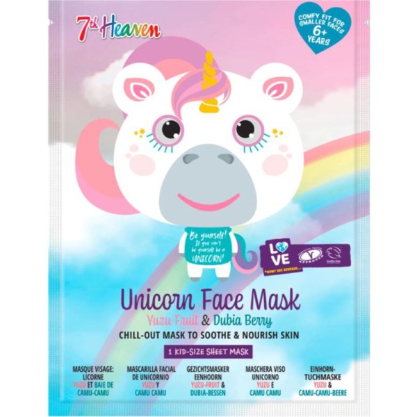 7th heaven kids unicorn mascarilla facial 1un