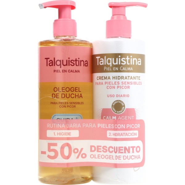 Talquistina Oleogel Ducha 400ml + Crema Hidratante 400ml Promo