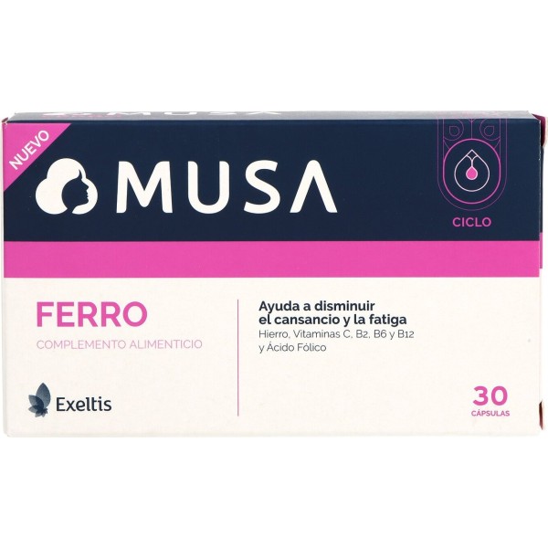 Musa Ferro Suplemento De Hierro Microencapsulado 30 Cápsulas