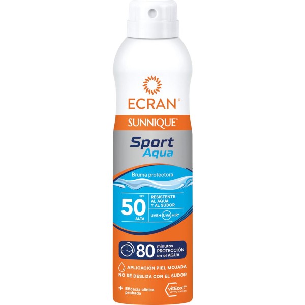 Ecran sunnique sport aqua bruma protectora spf50 250ml vaporizador