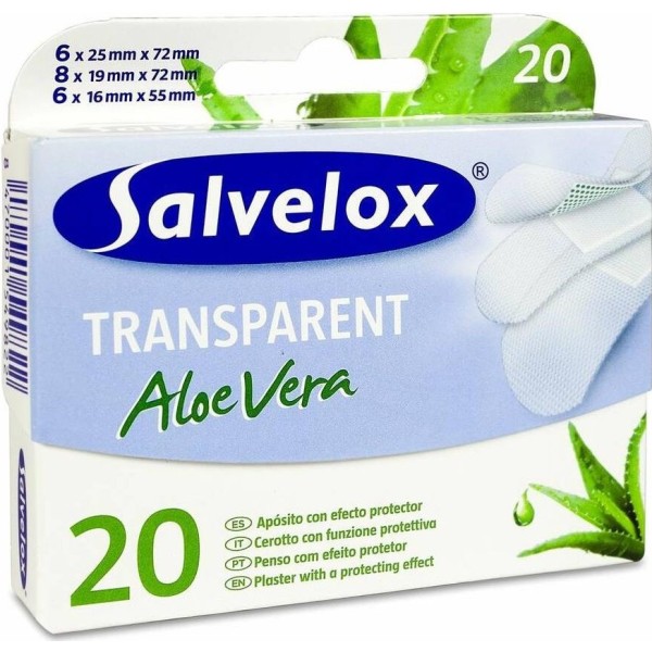 Salvelox tiritas transp aloe v 3f 20 u