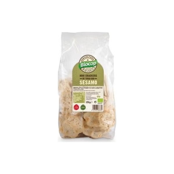 Mini Crackers De Trigo Sesamo 250Gr. Bio Vegan